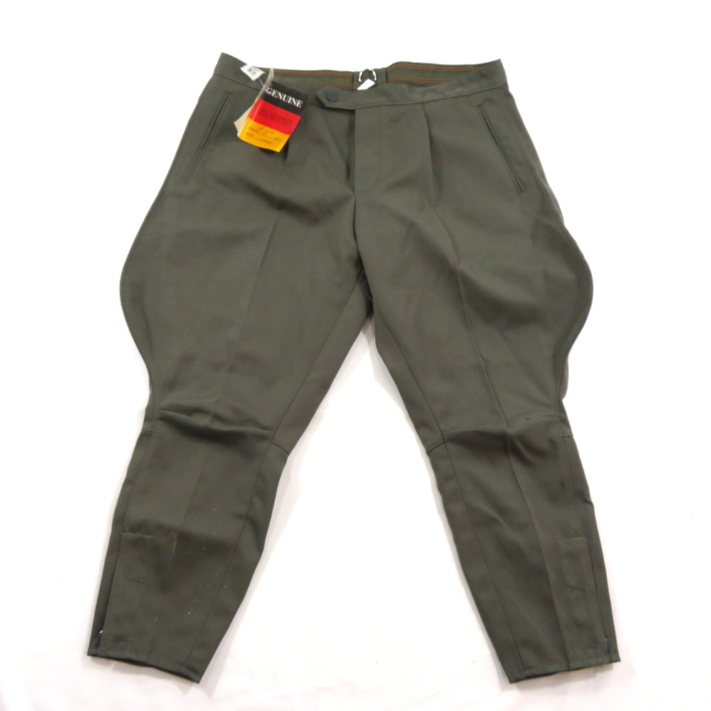 East German Pants Motorcycle Jodhpur? Pants Trousers Green 52 Measure 33x19